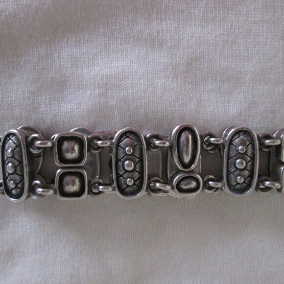 Vintage silver clasp bracelet - Picture 3 of 4